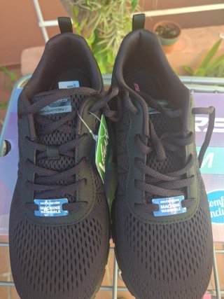 Zapatillas Skechers Mujer Negras Lite-Weight