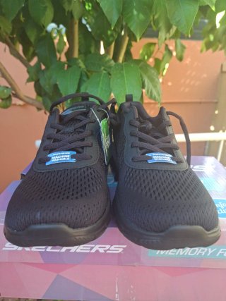 Zapatillas Skechers Mujer Negras Lite-Weight