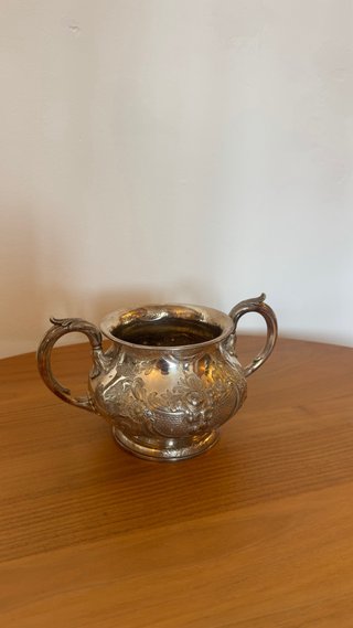 Azucarero plata inglesa epoca voctoriana