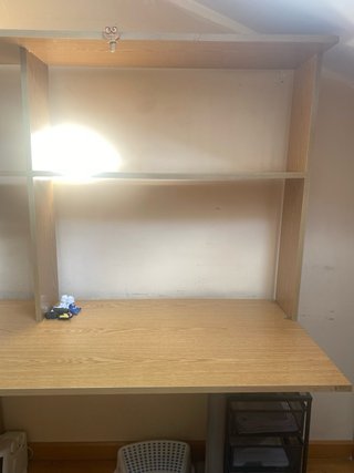 Escritorio doble de madera