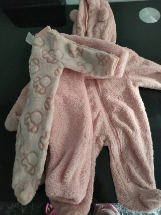 Pijama bebé rosa 0-3 meses