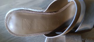 Sandalias Mango Talla 36 Cuña Esparto