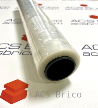 Film Plástico Estirable Transparente 1,20 Kg - Mandril 100 Gr Pet