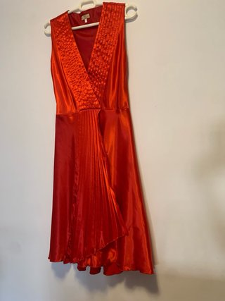 Vestido Rojo Satén