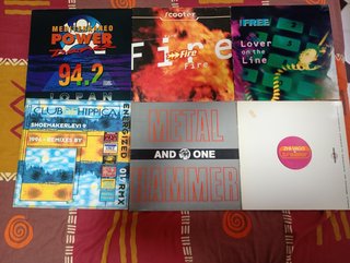 Lote 37 vinilos makina,progressive,vocal bases etc