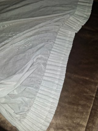 2 Cortinas 1.50m largo ,1.25 ancho Tela  Blanca