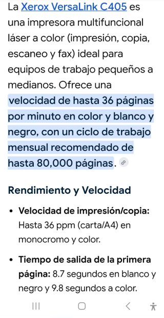Impresora Multifuncional Xerox VersaLink C405