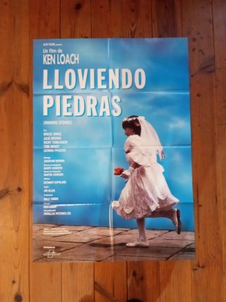 Cartel Lloviendo Piedras Ken Loach Original