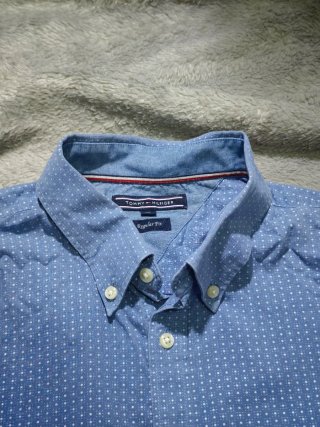 Camisa Tommy Hilfiger Azul de Lunares