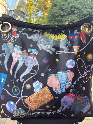 Bolso Dumbo Negro Multicolor