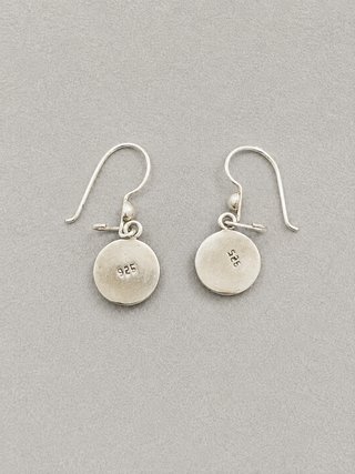 Pendientes plata con piedra verde