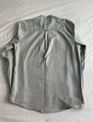 Camisa verde cuello mao hombre Primark
