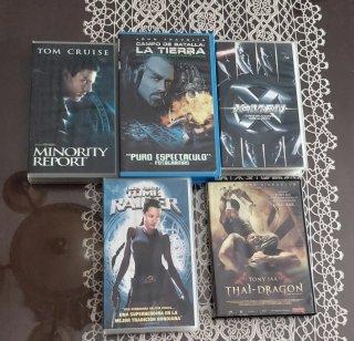 Lote 5 Películas DVD y vhs: Minority Report, X-Men