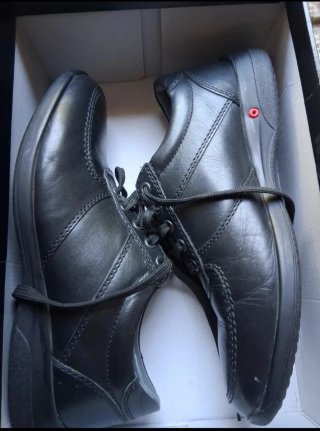 Scarpe uomo Pregunta pelle nera n.41