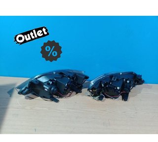 FE FAROS PARA SEAT IBIZA 6J 08-12 LUZ DIURNA LED FONDO NEGRO
