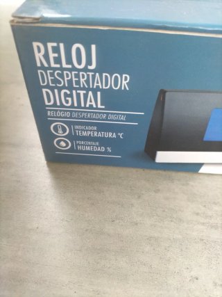 Reloj Despertador Digital Romfel Negro/Plata