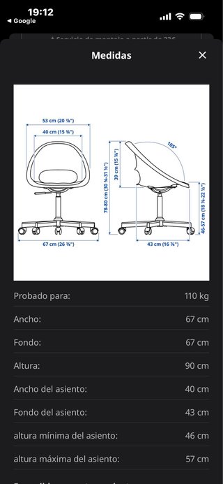 Silla Ikea Loberget