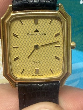 Maurice Lacroix Oro 18k Chapado Reloj Cuarzo