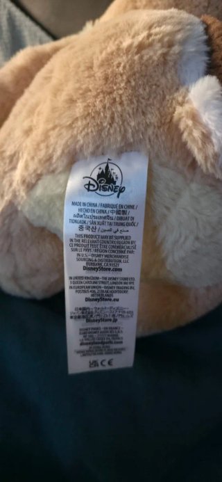 Peluche grande ChipChop exclusivo Disneyland Paris