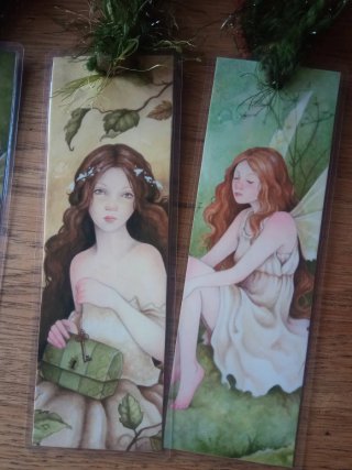 Marcapáginas con ilustraciones de hadas