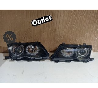 FE FAROS BMW E46 OJOS ANGEL LED CCFL 4 PUERTAS 01-05 FONDO N