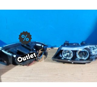 FE FAROS BMW E90 E91 05-08 OJOS ANGEL LED CCFL FONDO NEGRO R