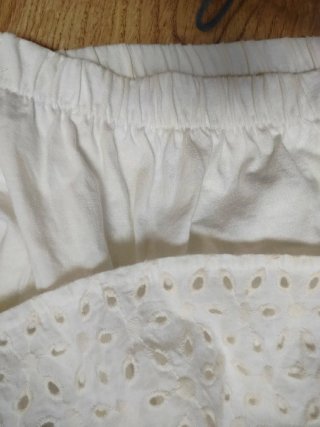 Top Zara Blanco Brocado talla 13/14