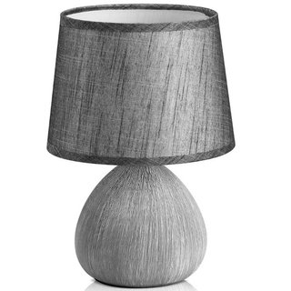 Lampada da Tavolo Lume Comodino Ceramica Tessuto G