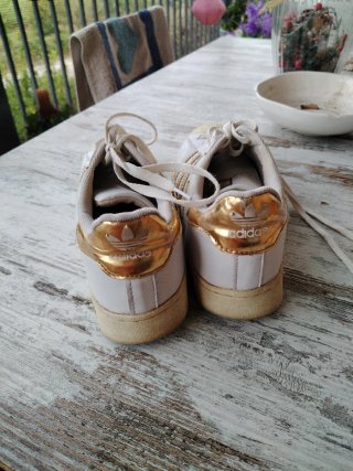 Adidas Superstar Donna Oro Bianco Tg 41