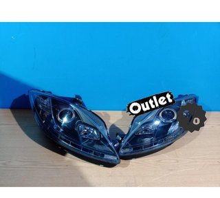 FE FAROS PARA SEAT LEON ALTEA TOLEDO 04-09 LUZ DIURNA LED FO