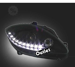 FE FAROS PARA SEAT LEON ALTEA TOLEDO 04-09 LUZ DIURNA LED FO