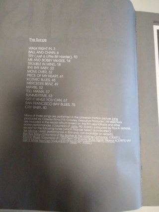 Libro de canciones Janis Joplin