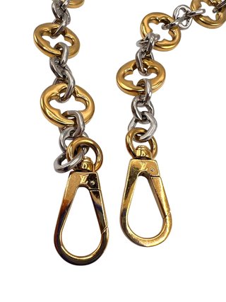 Cadena Louis Vuitton bandolera oro/plata