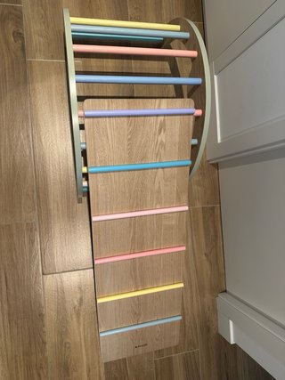Arco y rampa de madera de aprendizaje infantil