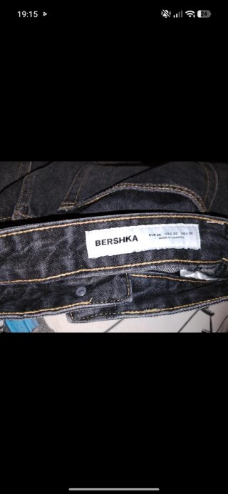Pantalón Bershka Oversize Gris