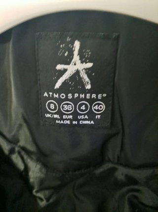 Chaqueta Bomber Negra Talla S