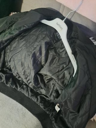 Chaqueta Bomber Negra Talla S