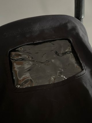 Silla de paseo Maclaren de piel   negra