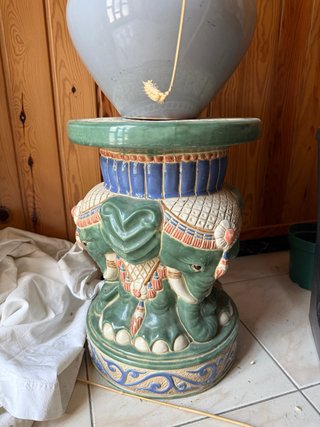 Figura de elefantes de cerámica
