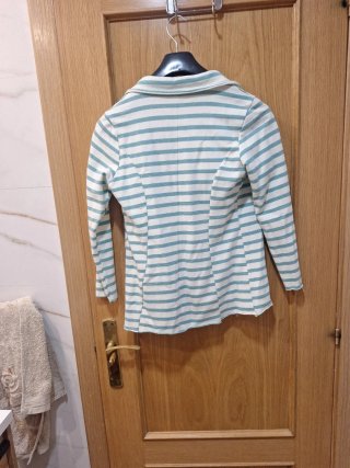Blazer rayas azul y blanco