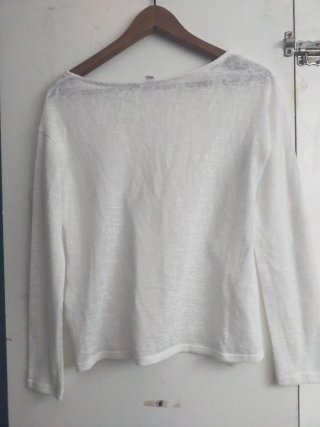Camiseta Springfield Talla S Blanca Manga Larga