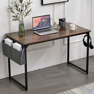 Escritorio Mesa Puerta PC Madera metal con Organiz