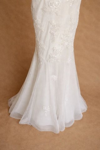 Vestido de Novia / Fiesta Blanco Corte Sirena