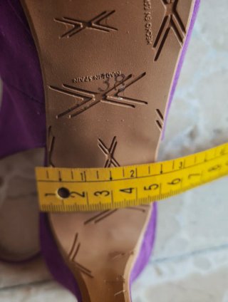 Zapatos Daniela Vega Talla 38 Morado Joyas