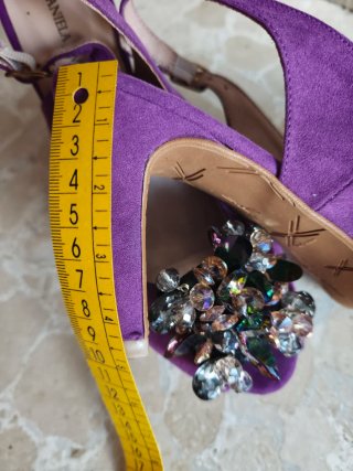 Zapatos Daniela Vega Talla 38 Morado Joyas
