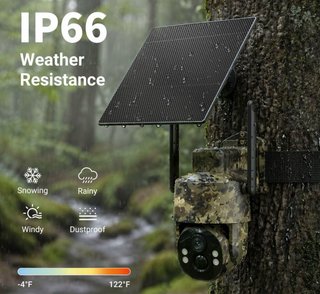 Cámara de seguridad 4MP  Solar Sin wifi
