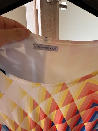 Vestido estampado geométric