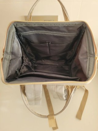 Mochila Himawari amarilla y gris
