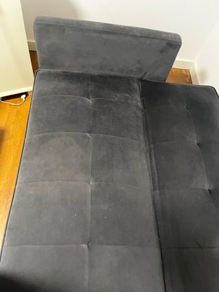 Sofá Cama Estilo Italiano Negro/Gris