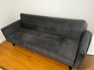 Sofá Cama Estilo Italiano Negro/Gris